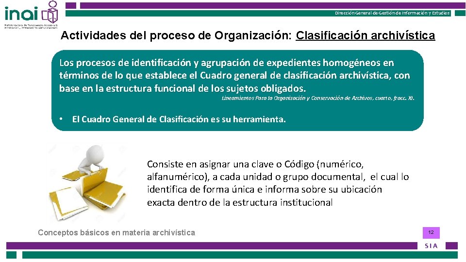 Instituto Nacional de Transparencia, Acceso a la Información Dirección General de Gestión de Información