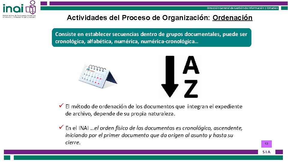 Instituto Nacional de Transparencia, Acceso a la Información Dirección General de Gestión de Información