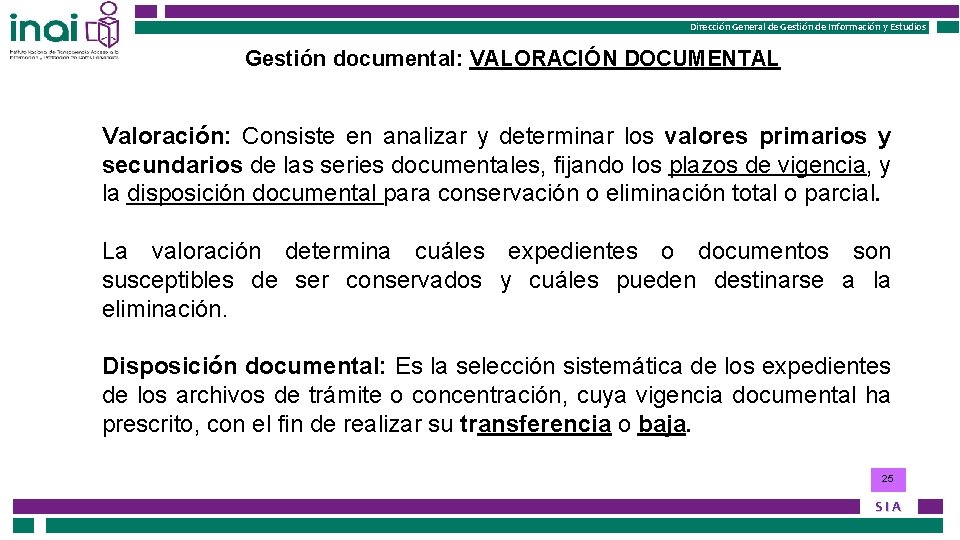 Instituto Nacional de Transparencia, Acceso a la Información Dirección General de Gestión de Información