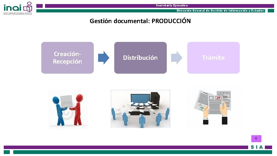Secretaría Ejecutiva Dirección General de Gestión de Información y Estudios Gestión documental: PRODUCCIÓN Creación.