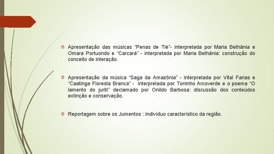 Apresentação das músicas “Penas de Tié” interpretada por Maria Bethânia e Omara Portuondo Apresentação das músicas “Penas de Tié” interpretada por Maria Bethânia e Omara Portuondo