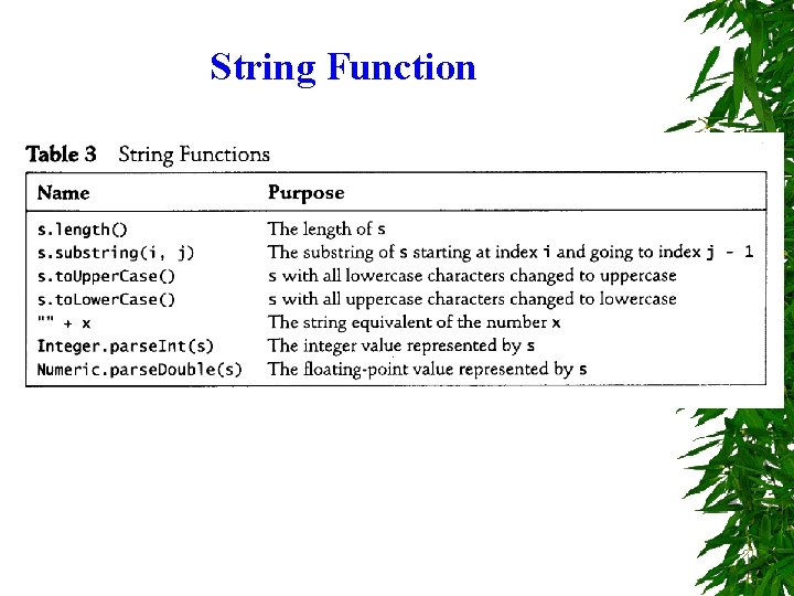 String Function 