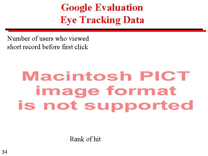 Google Evaluation Eye Tracking Data Number of users who viewed short record before first