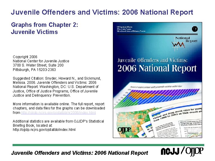 Juvenile Offenders and Victims: 2006 National Report Graphs from Chapter 2: Juvenile Victims Copyright