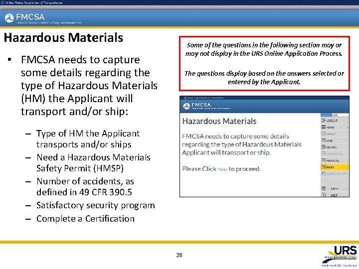 Hazardous Materials Some of the questions in the following section may or may not