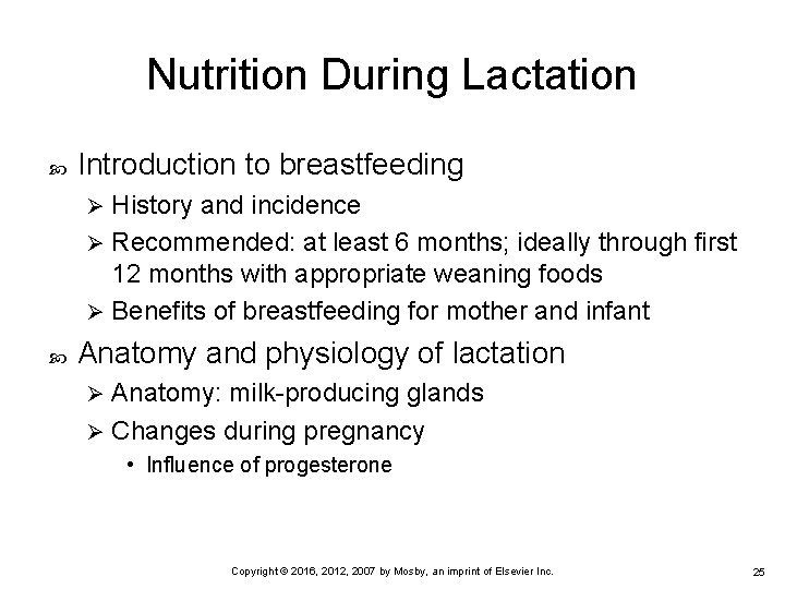 Nutrition During Lactation Introduction to breastfeeding History and incidence Ø Recommended: at least 6 Nutrition During Lactation Introduction to breastfeeding History and incidence Ø Recommended: at least 6