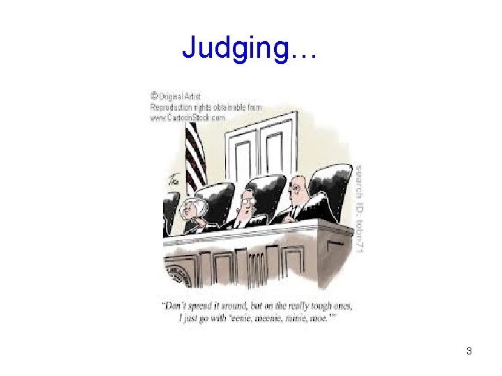 Judging… 3 