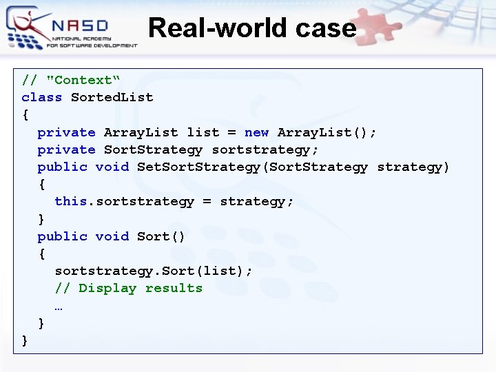 Design Patterns In C Strategy Pattern Www Devbg