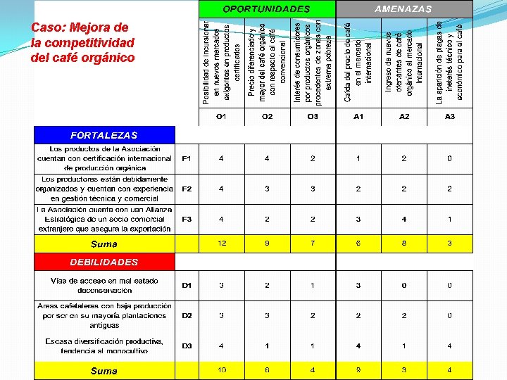 Caso: Mejora de la competitividad del café orgánico 