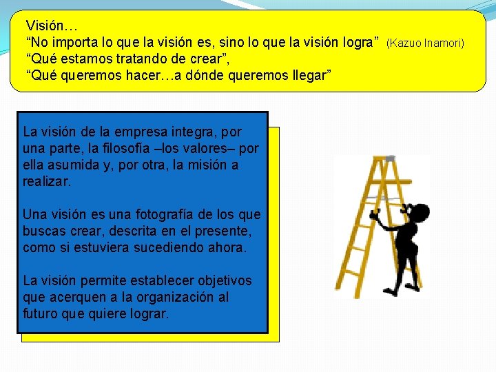 Visión… “No importa lo que la visión es, sino lo que la visión logra”