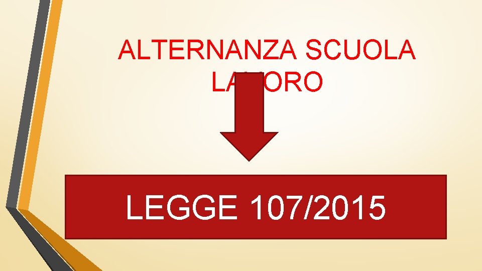 ALTERNANZA SCUOLA LAVORO LEGGE 107/2015 