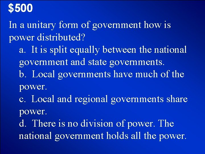 © Mark E. Damon - All Rights Reserved $500 In a unitary form of