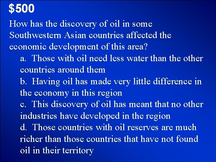 © Mark E. Damon - All Rights Reserved $500 How has the discovery of