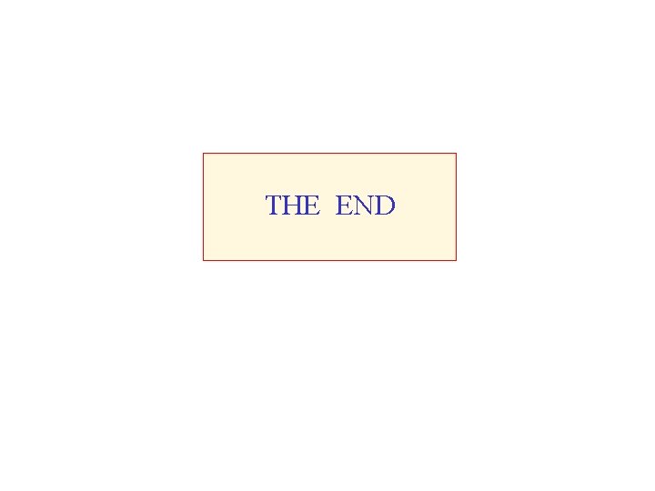 THE END 