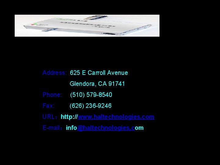 Address: 625 E Carroll Avenue Glendora, CA 91741 Phone: (510) 579 -8540 Fax: (626)