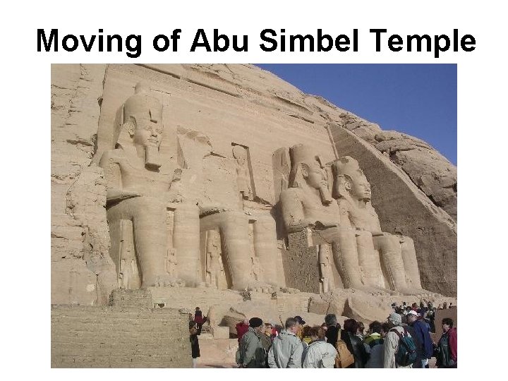 Moving of Abu Simbel Temple 