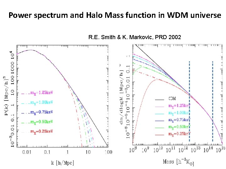 Power spectrum and Halo Mass function in WDM universe R. E. Smith & K.