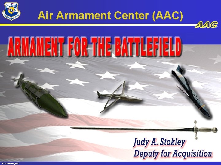 Air Armament Center (AAC) 1 DAU Luncheon_05 -01 