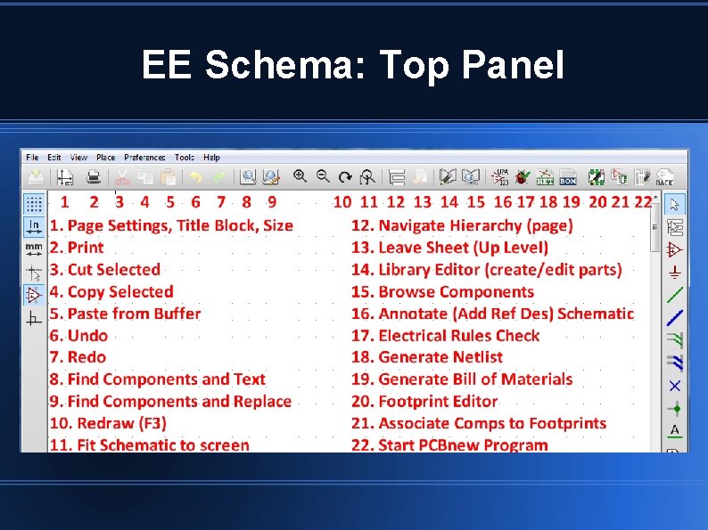 EE Schema: Top Panel EE Schema: Top Panel