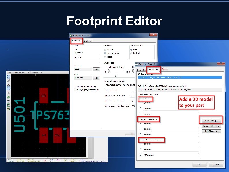 Footprint Editor. Footprint Editor.