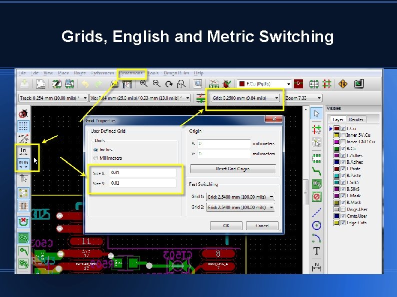 Grids, English and Metric Switching Grids, English and Metric Switching