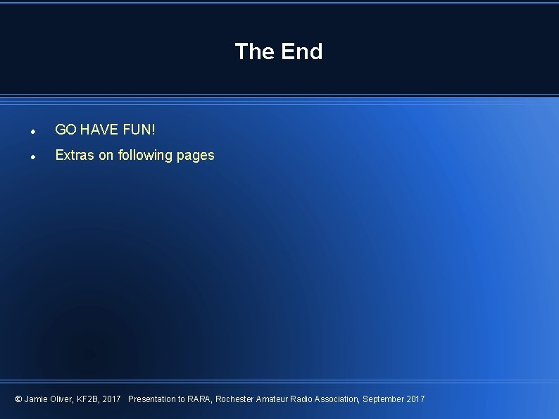 The End GO HAVE FUN! Extras on following pages © Jamie Oliver, KF 2 The End GO HAVE FUN! Extras on following pages © Jamie Oliver, KF 2