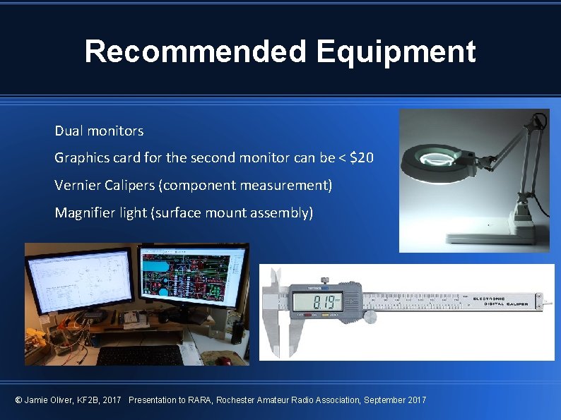 Recommended Equipment Dual monitors Graphics card for the second monitor can be < $20 Recommended Equipment Dual monitors Graphics card for the second monitor can be < $20