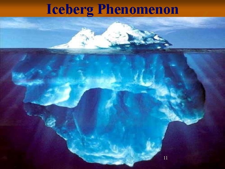 Iceberg Phenomenon 11 