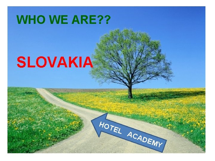 WHO WE ARE? ? SLOVAKIA HOT EL AC ADE MY 