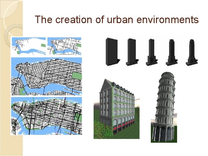 The creation of urban environments 