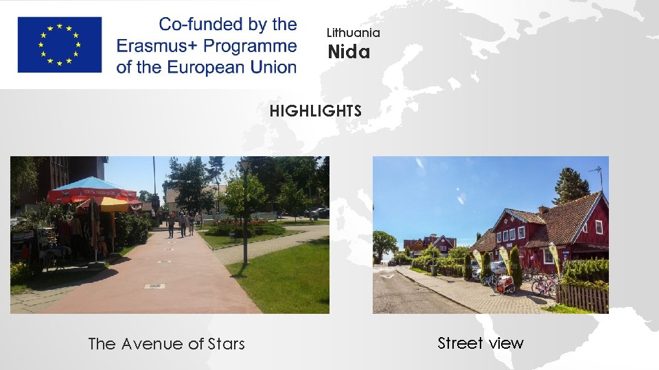 Lithuania Nida HIGHLIGHTS The Avenue of Stars Street view 