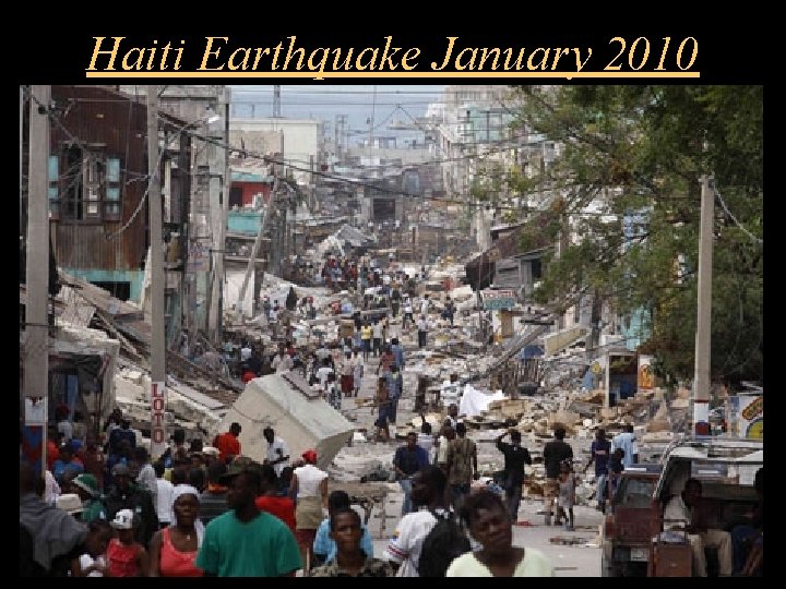 Haiti Earthquake January 2010 
