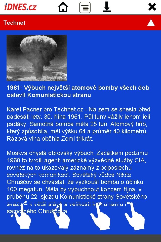  Technet 1961: Výbuch největší atomové bomby všech dob oslavil Komunistickou stranu Karel Pacner