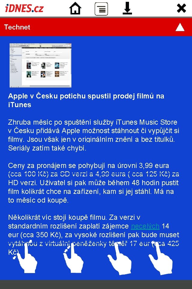  Technet Apple v Česku potichu spustil prodej filmů na i. Tunes Zhruba měsíc