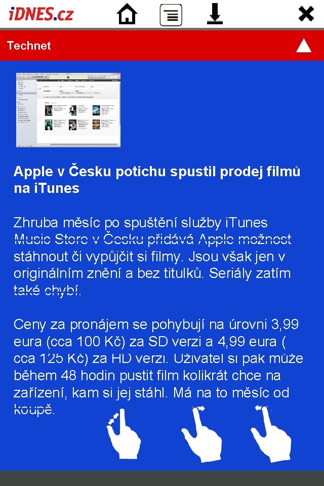  Technet Apple v Česku potichu spustil prodej filmů na i. Tunes Zhruba měsíc