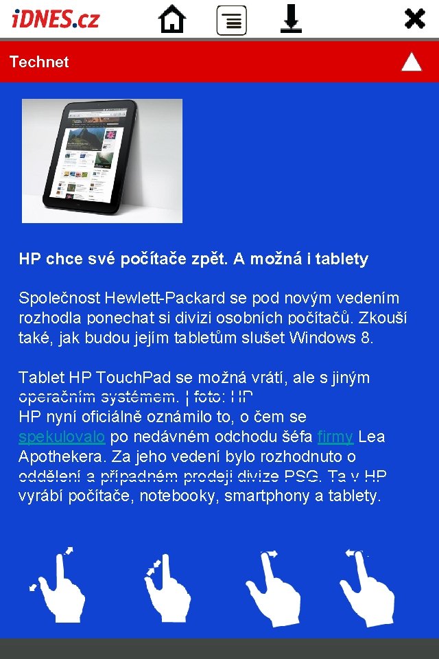  Technet HP chce své počítače zpět. A možná i tablety Společnost Hewlett-Packard se