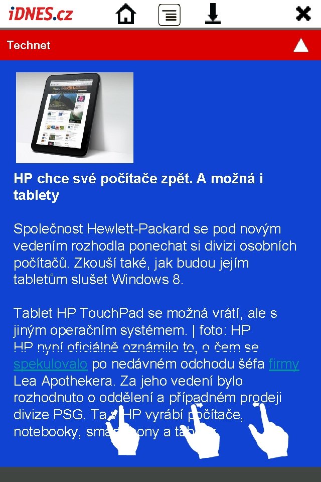  Technet HP chce své počítače zpět. A možná i tablety Společnost Hewlett-Packard se