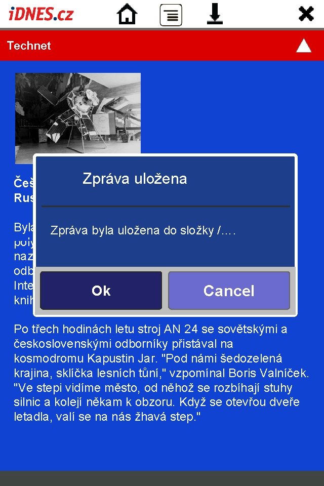  Technet Zpráva uložena Češi v kosmu: Měřili jsme na přesných vahách, Rusové s