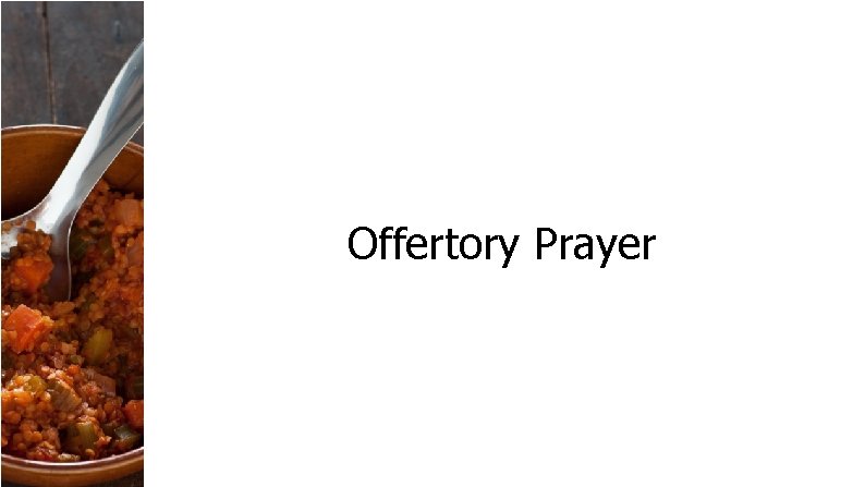 Offertory Prayer 