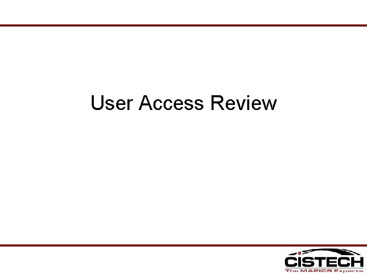 User Access Review 