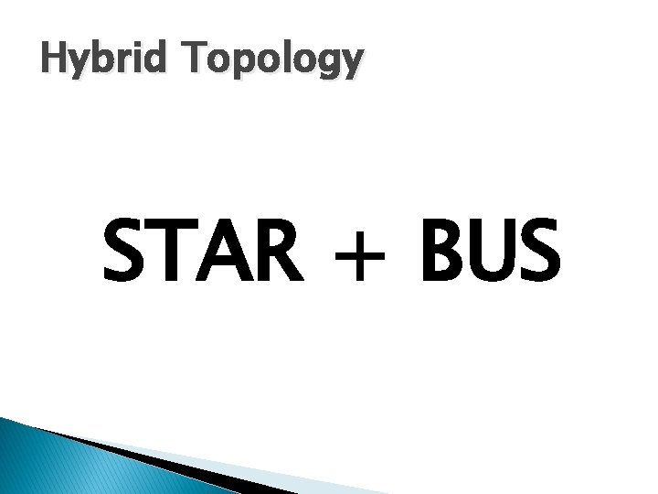 Hybrid Topology STAR + BUS 