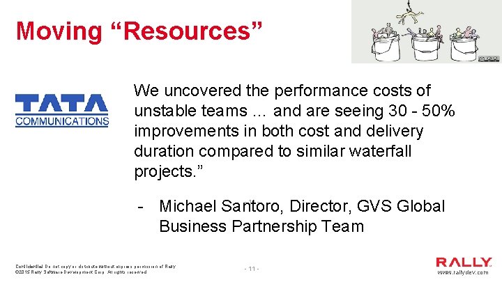 Moving “Resources” We uncovered the performance costs of unstable teams … and are seeing Moving “Resources” We uncovered the performance costs of unstable teams … and are seeing