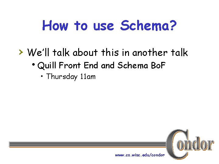 How to use Schema? › We’ll talk about this in another talk h. Quill