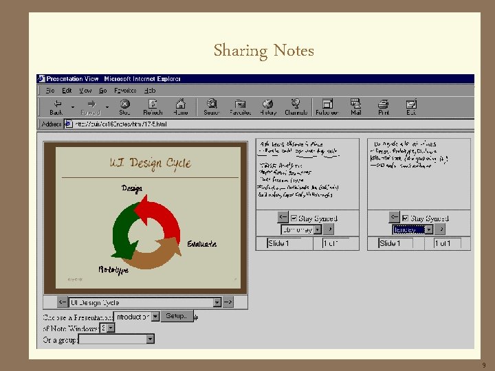 Shared Note Taking Using NoteTaking Appliances for Student to Student Collaboration