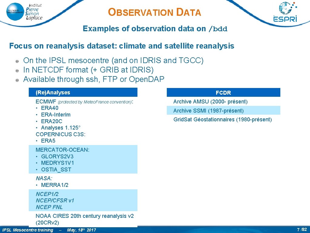 Observation Data Value Example MODULE 2 Data you can find or access