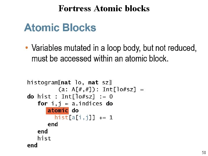 Fortress Atomic blocks 58 