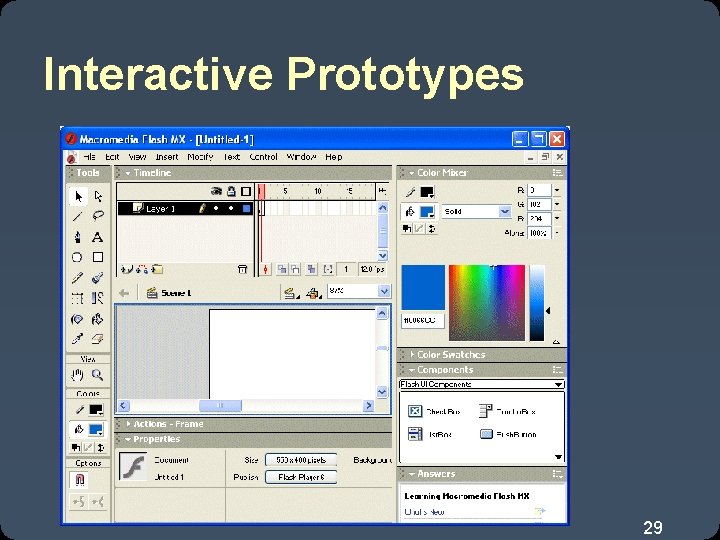 Interactive Prototypes 29 