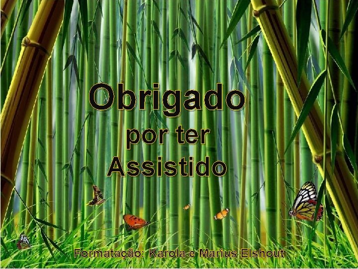 Obrigado por ter Assistido Formatação: Karola e Marius Elshout Obrigado por ter Assistido Formatação: Karola e Marius Elshout