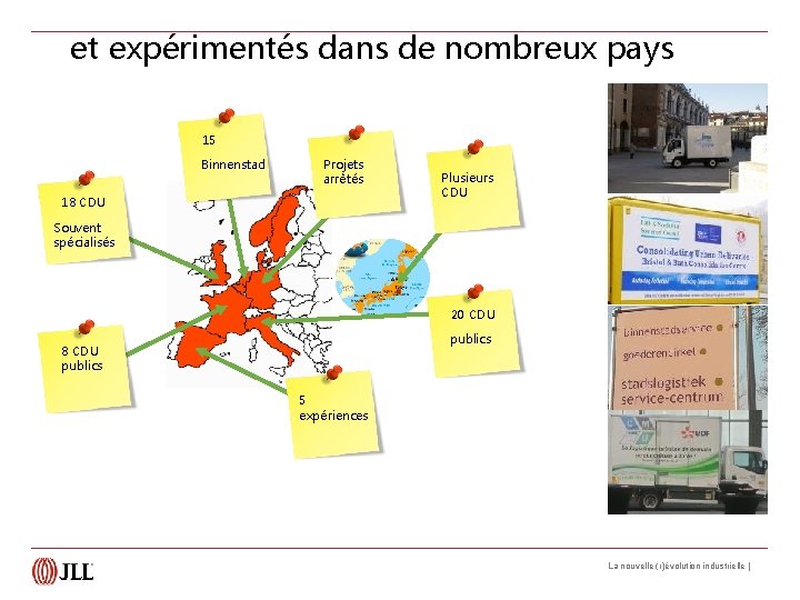 et expérimentés dans de nombreux pays 15 Binnenstad Projets arrêtés 18 CDU Plusieurs CDU