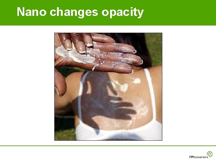 Nano changes opacity Nano changes opacity